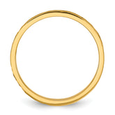 14K Madi K Diamond-cut Design 2mm Flat Band Size 3 Baby / Children's Ring